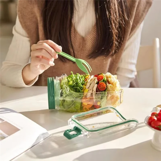 Leakproof Salad Container - Keeps Your Lunch Fresh, Crisp, and Ready to Go