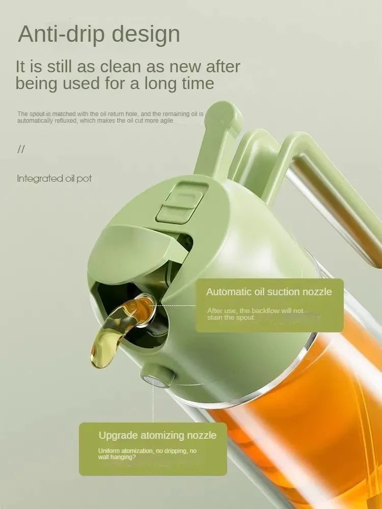 Close up of oil spray bottle nozzle