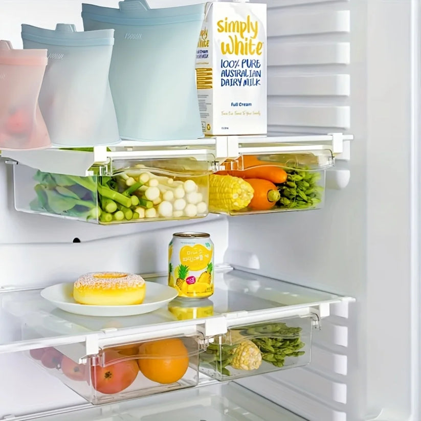 Reusable silicone food storage bags on a counter